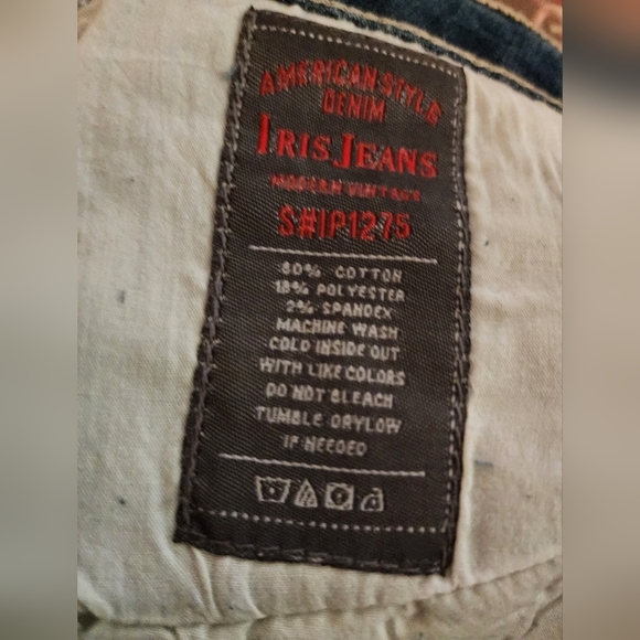 🔥nwt🔥 lacey booty shorts distressed american style iris jeans sz L left - Picture 7 of 8